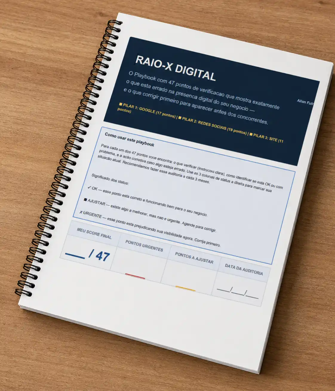 Mockup dos Materiais do Raio-X Digital